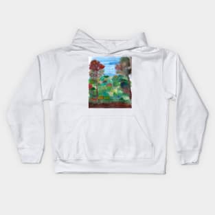 Fall Colour Scenery Painting Kids Hoodie